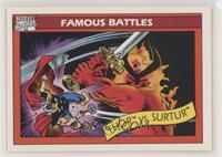 Famous Battles - Thor vs. Surtur