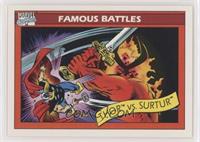 Famous Battles - Thor vs. Surtur [EX to NM]