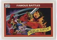Famous Battles - Thor vs. Surtur [EX to NM]