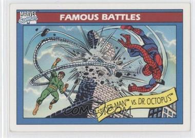 1990 Impel Marvel Universe - [Base] #93 - Famous Battles - Spider-Man vs. Dr. Octopus