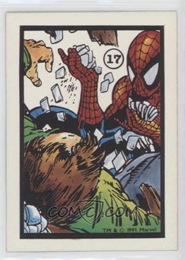 1991 Comic Images Marvel Spider-Man Webs Trading Stickers - [Base] #17 - Spider-Man
