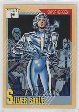 1991 Impel Marvel Universe Series II - [Base] #21.1 - Super Heroes - Silver Sable (1991 BOLD)