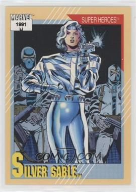 1991 Impel Marvel Universe Series II - [Base] #21.1 - Super Heroes - Silver Sable (1991 BOLD)