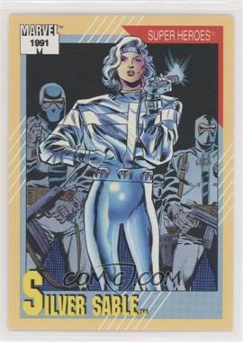 1991 Impel Marvel Universe Series II - [Base] #21.1 - Super Heroes - Silver Sable (1991 BOLD)