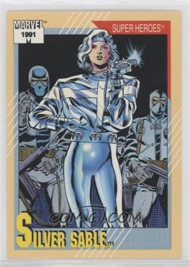 1991 Impel Marvel Universe Series II - [Base] #21.1 - Super Heroes - Silver Sable (1991 BOLD)