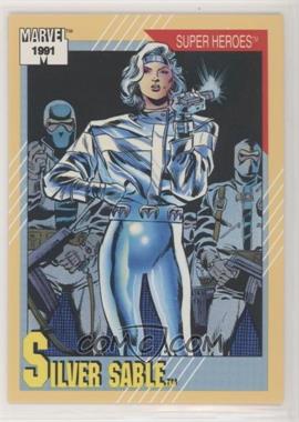 1991 Impel Marvel Universe Series II - [Base] #21.1 - Super Heroes - Silver Sable (1991 BOLD)