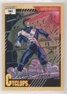 1991 Impel Marvel Universe Series II - [Base] #51 - Super Heroes - Cyclops