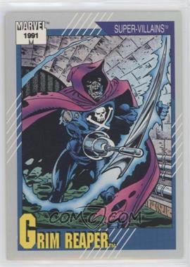 1991 Impel Marvel Universe Series II - [Base] #63 - Super-Villains - Grim Reaper