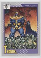 Super-Villains - Thanos (1991 Normal Font)