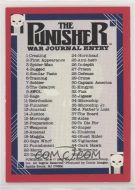 1992 Comic Images Marvel The Punisher Guts and Gunpowder (War Journal Entry) - [Base] #90 - Checklist