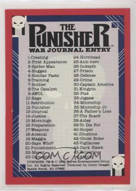 1992 Comic Images Marvel The Punisher Guts and Gunpowder (War Journal Entry) - [Base] #90 - Checklist