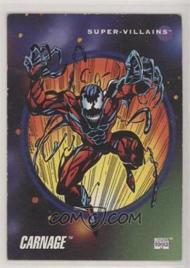 1992 Impel Marvel Universe Series III - [Base] #120 - Super-Villains - Carnage