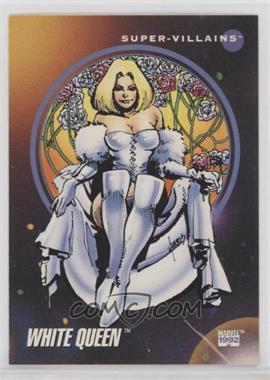 1992 Impel Marvel Universe Series III - [Base] #123 - Super-Villains - White Queen