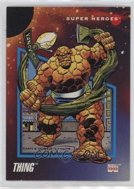 1992 Impel Marvel Universe Series III - [Base] #56 - Super Heroes - Thing