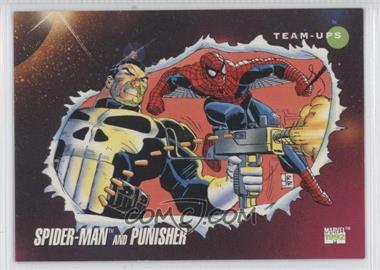 1992 Impel Marvel Universe Series III - [Base] #73 - Team-Ups - Spider-Man, Punisher