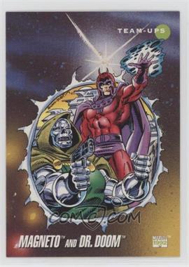 1992 Impel Marvel Universe Series III - [Base] #78 - Team-Ups - Magneto, Dr. Doom
