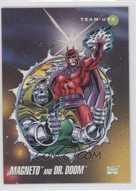 1992 Impel Marvel Universe Series III - [Base] #78 - Team-Ups - Magneto, Dr. Doom