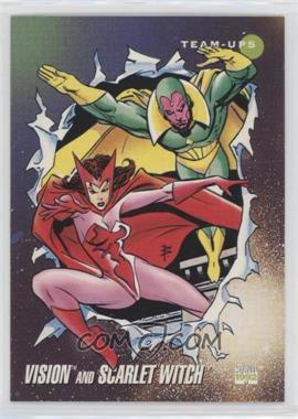 1992 Impel Marvel Universe Series III - [Base] #85 - Team-Ups - Vision, Scarlet Witch