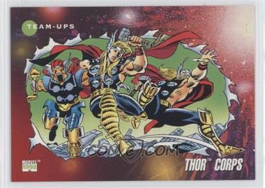 1992 Impel Marvel Universe Series III - [Base] #87 - Team-Ups - Thor Corps