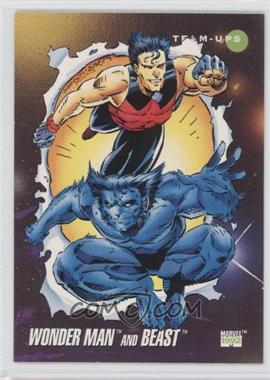 1992 Impel Marvel Universe Series III - [Base] #89 - Team-Ups - Wonder Man, Beast
