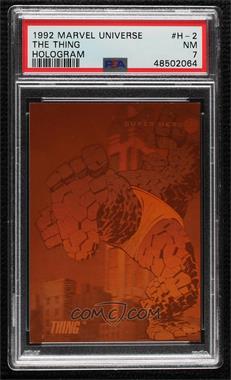 1992 Impel Marvel Universe Series III - Holograms #H-2 - Thing [PSA 7 NM]