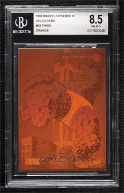 1992 Impel Marvel Universe Series III - Holograms #H-2 - Thing [BGS 8.5 NM‑MT+]