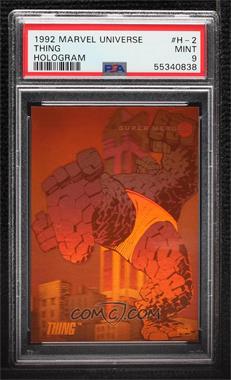 1992 Impel Marvel Universe Series III - Holograms #H-2 - Thing [PSA 9 MINT]