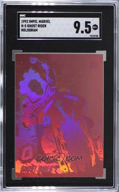 1992 Impel Marvel Universe Series III - Holograms #H-5 - Ghost Rider [SGC 9.5 Mint+]