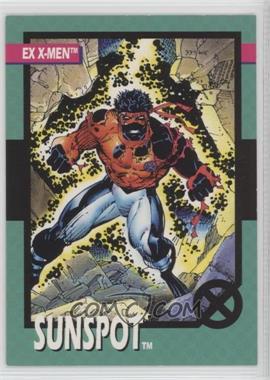 1992 Impel Marvel X-Men - [Base] #81 - Sunspot [Noted]