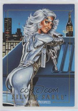 1992 SkyBox Marvel Masterpieces - [Base] #81 - Silver Sable [EX to NM]