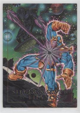 1992 SkyBox Marvel Masterpieces - Battle Spectra #2-D - Silver Surfer vs. Thanos