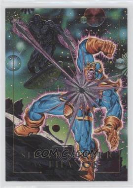 1992 SkyBox Marvel Masterpieces - Battle Spectra #2-D - Silver Surfer vs. Thanos