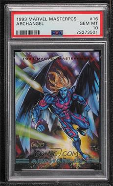 1993 SkyBox Marvel Masterpieces - [Base] #16 - Archangel [PSA 10 GEM MT]
