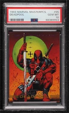 1993 SkyBox Marvel Masterpieces - [Base] #55 - Deadpool [PSA 10 GEM MT]