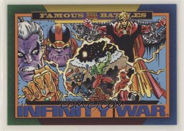 1993 SkyBox Marvel Universe Series IV - [Base] #156 - Famous Battles - Infinity War