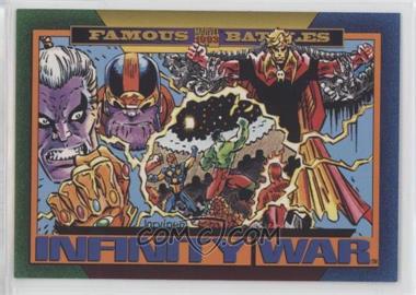 1993 SkyBox Marvel Universe Series IV - [Base] #156 - Famous Battles - Infinity War