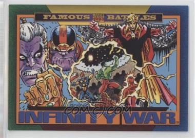 1993 SkyBox Marvel Universe Series IV - [Base] #156 - Famous Battles - Infinity War