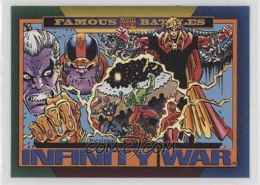 1993 SkyBox Marvel Universe Series IV - [Base] #156 - Famous Battles - Infinity War