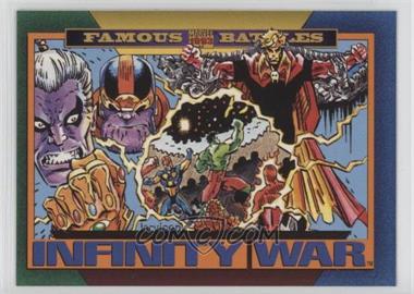1993 SkyBox Marvel Universe Series IV - [Base] #156 - Famous Battles - Infinity War