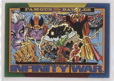 1993 SkyBox Marvel Universe Series IV - [Base] #156 - Famous Battles - Infinity War