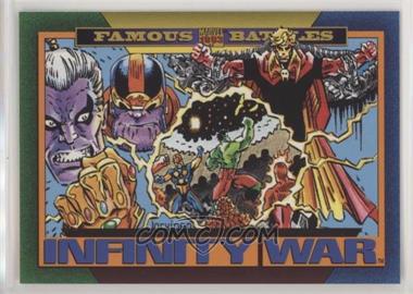 1993 SkyBox Marvel Universe Series IV - [Base] #156 - Famous Battles - Infinity War