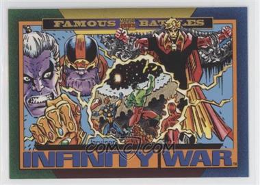 1993 SkyBox Marvel Universe Series IV - [Base] #156 - Famous Battles - Infinity War