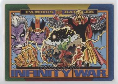 1993 SkyBox Marvel Universe Series IV - [Base] #156 - Famous Battles - Infinity War