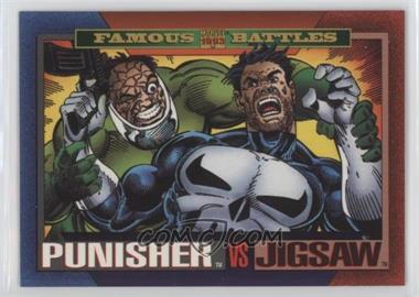 1993 SkyBox Marvel Universe Series IV - [Base] #163 - Famous Battles - Punisher vs. Jigsaw