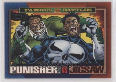 1993 SkyBox Marvel Universe Series IV - [Base] #163 - Famous Battles - Punisher vs. Jigsaw