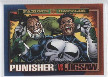 1993 SkyBox Marvel Universe Series IV - [Base] #163 - Famous Battles - Punisher vs. Jigsaw