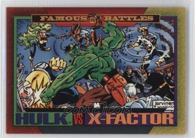 1993 SkyBox Marvel Universe Series IV - [Base] #179 - Famous Battles - X-Factor Vs. Hulk