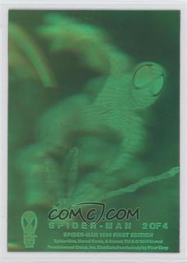 1994 Fleer Marvel Cards The Amazing Spider-Man - Holograms - Green #2 - Spider-Man