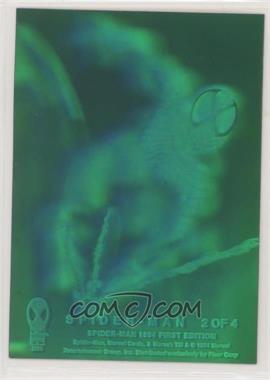 1994 Fleer Marvel Cards The Amazing Spider-Man - Holograms - Green #2 - Spider-Man