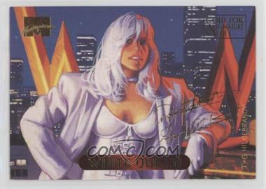 1994 Fleer Marvel Masterpieces - [Base] - Gold Foil Signature Series #136 - White Queen